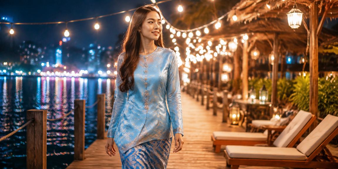 Pemain diriwan88 menerima rebat dan bonus VIP dengan pakaian baju kurung di Sabah